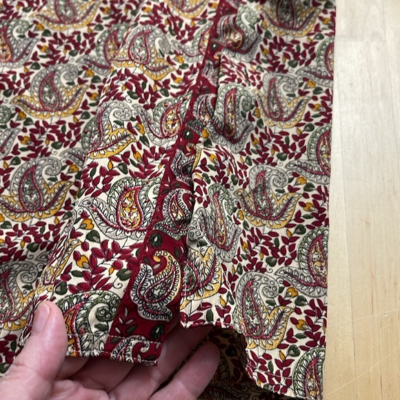 LIBAS DESIGNS TUNIC DRESS JEWELS RHINESTONES MAROON GOLD WOMENS SMALL-MEDIUM - Picture 9 of 10